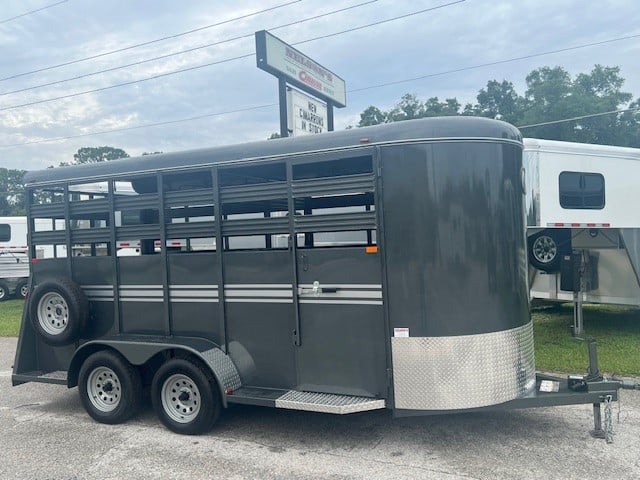 2024 Bee 16' Livestock - Charcoal - Bumperpull  SOLD!!! 